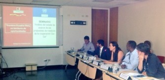 Experiencia binacional fue expuesta en seminario de CEPAL en Chile