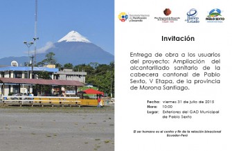 Alcantarillado sanitario mejorará calidad de vida en Pablo Sexto