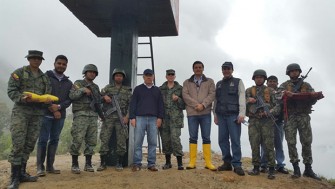 Mesa de Seguridad y Defensa visitó sectores de la Cordillera del Cóndor