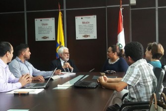 Directora Ejecutiva, recibe a Director Ejecutivo de Plan Binacional Perú Eduardo Martinetti. Se realiza reunión técnica.
