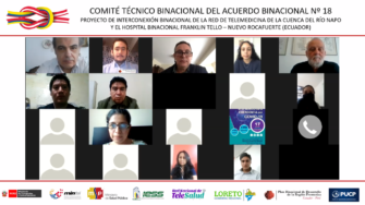 Cuarta reunión virtual del Comité Técnico Binacional del Proyecto de Interconexión de la Red de Telemedicina de la Cuenca del Río Napo