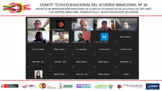Segunda Reunión Virtual del Comité Técnico Binacional del Proyecto de Interconexión de la Red de Telemedicina de la Cuenca del Río Napo