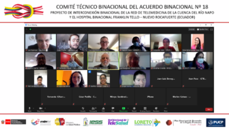 Tercera Reunión Virtual del Comité Técnico Binacional del Proyecto de Interconexión de la Red de Telemedicina de la Cuenca del Río Napo
