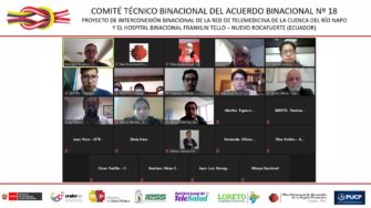 Séptima reunión virtual para la la implementación de la primera red binacional de telemedicina de la cuenca del Río Napo.